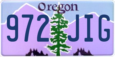 OR license plate 972JIG