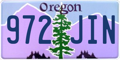 OR license plate 972JIN