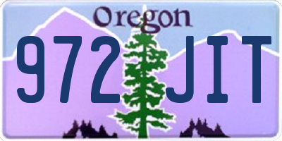 OR license plate 972JIT