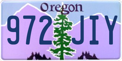 OR license plate 972JIY