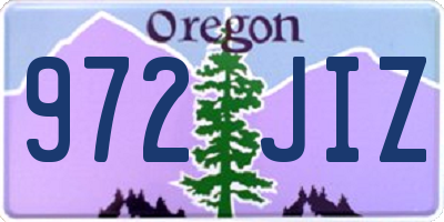 OR license plate 972JIZ