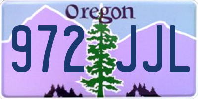 OR license plate 972JJL