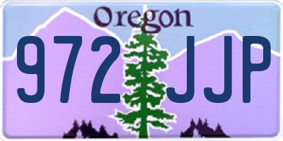 OR license plate 972JJP