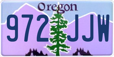 OR license plate 972JJW