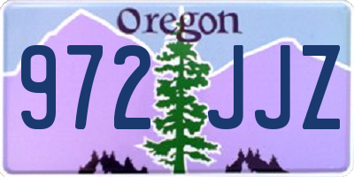 OR license plate 972JJZ