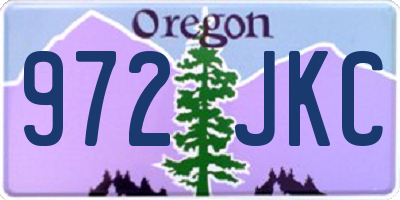 OR license plate 972JKC