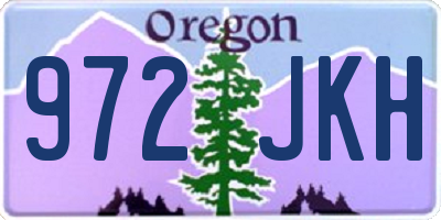 OR license plate 972JKH