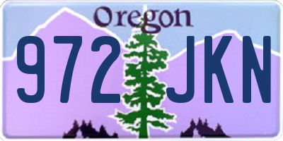 OR license plate 972JKN