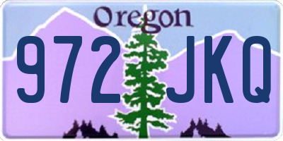 OR license plate 972JKQ