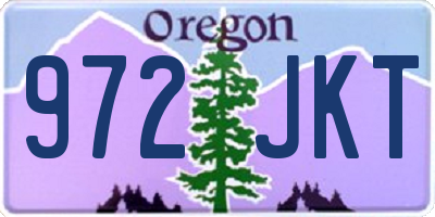 OR license plate 972JKT