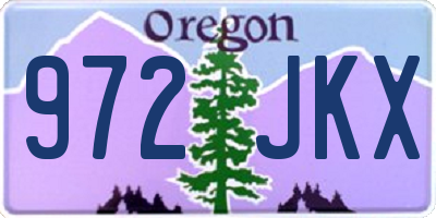 OR license plate 972JKX