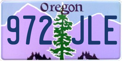 OR license plate 972JLE
