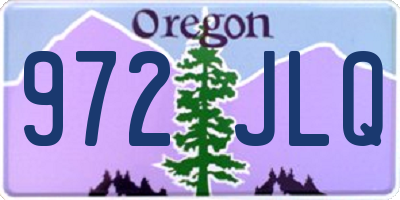 OR license plate 972JLQ