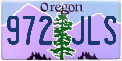 OR license plate 972JLS