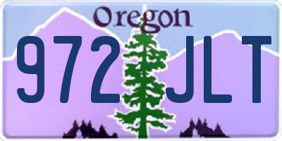 OR license plate 972JLT