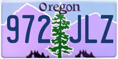 OR license plate 972JLZ