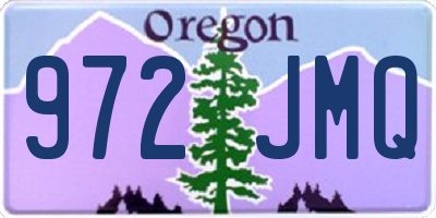 OR license plate 972JMQ