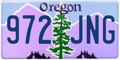 OR license plate 972JNG