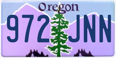 OR license plate 972JNN