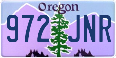 OR license plate 972JNR