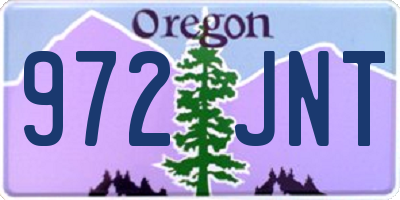 OR license plate 972JNT