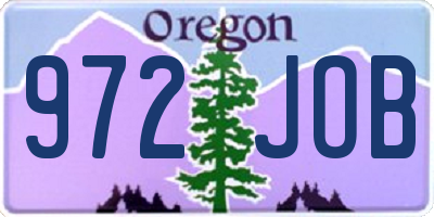 OR license plate 972JOB