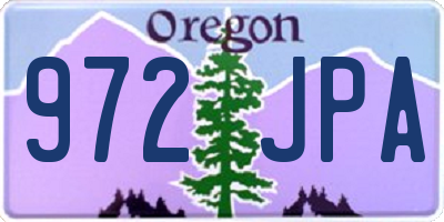 OR license plate 972JPA