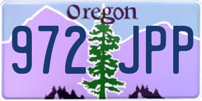 OR license plate 972JPP