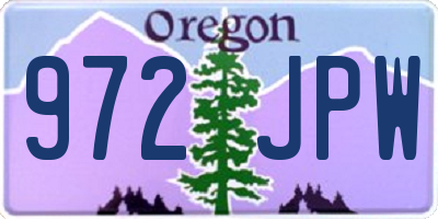 OR license plate 972JPW