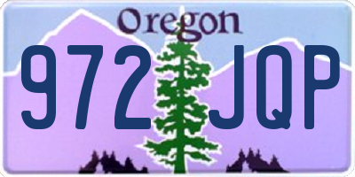 OR license plate 972JQP