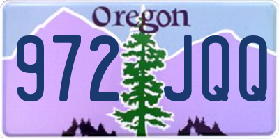 OR license plate 972JQQ