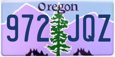 OR license plate 972JQZ