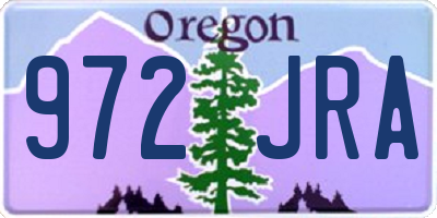 OR license plate 972JRA