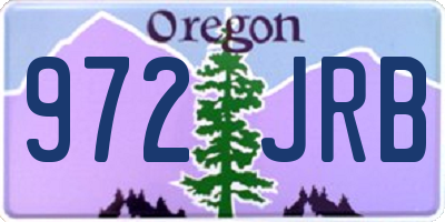 OR license plate 972JRB