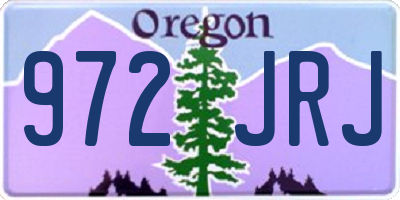 OR license plate 972JRJ