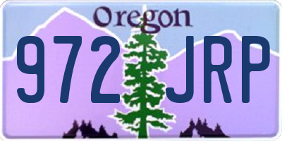 OR license plate 972JRP