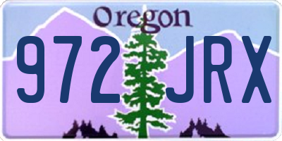 OR license plate 972JRX