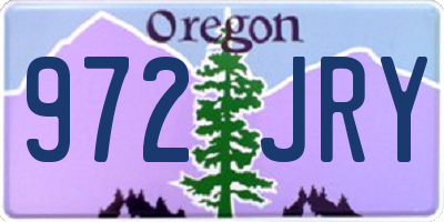 OR license plate 972JRY
