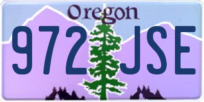 OR license plate 972JSE