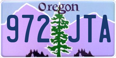 OR license plate 972JTA