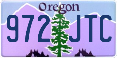 OR license plate 972JTC