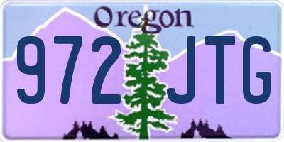 OR license plate 972JTG