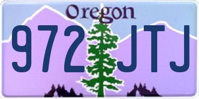 OR license plate 972JTJ