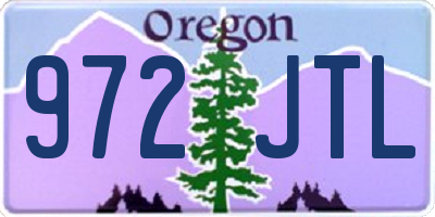 OR license plate 972JTL