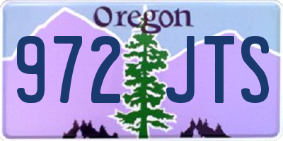 OR license plate 972JTS