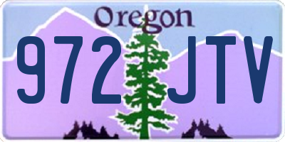 OR license plate 972JTV