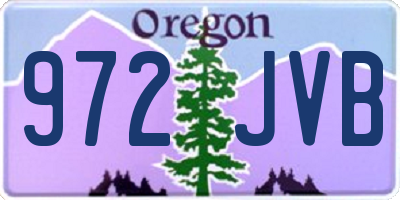 OR license plate 972JVB
