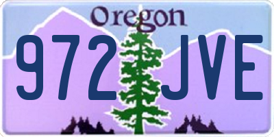 OR license plate 972JVE