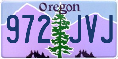 OR license plate 972JVJ