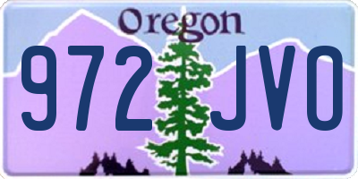 OR license plate 972JVO